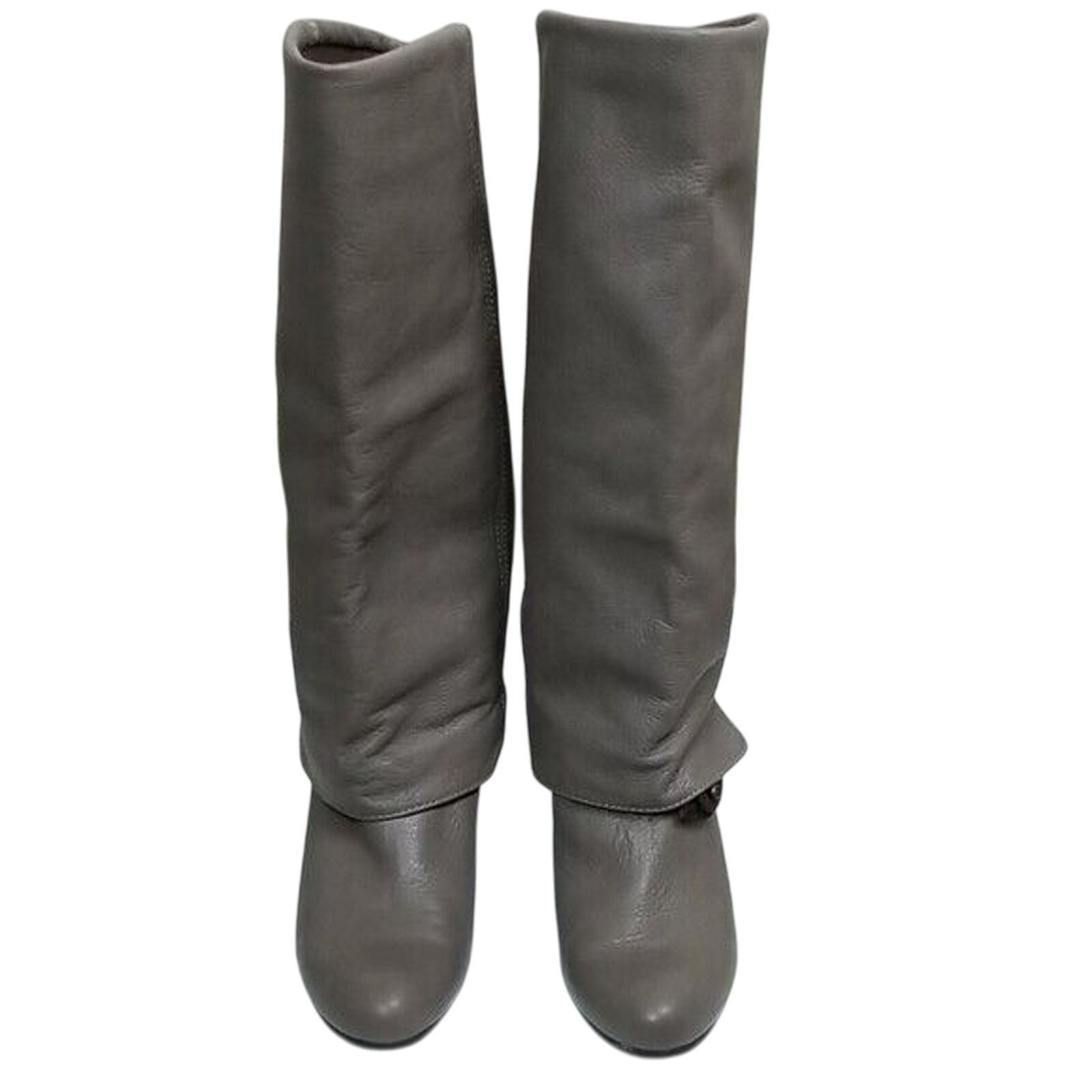MILLY Lili Milll Mid Calf Boots Leather Heeled Boots Pull On Size US 8 / EU 41 - 3 Thumbnail