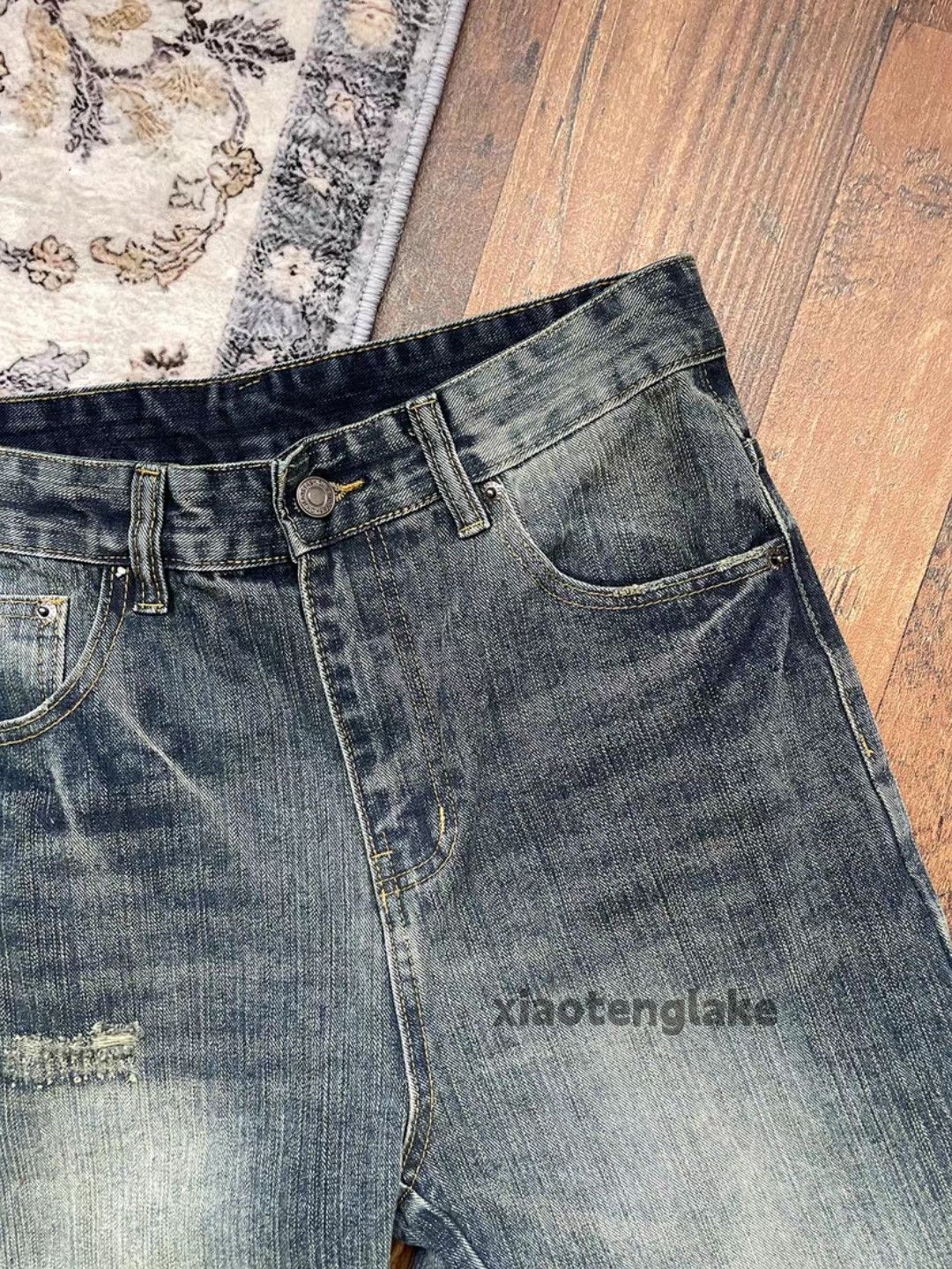 Jean ltx vintage washed faded cleanfit yuppie distressed jeans Size US 30 / EU 46 - 6 Thumbnail