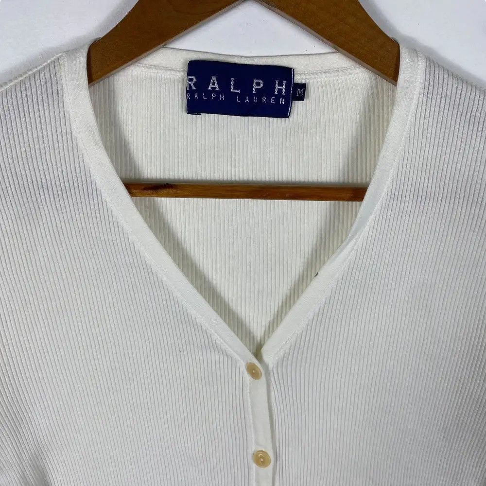 Ralph Lauren RALPH By RALPH LAUREN Short Sleeve Button Cardigans Sweater Size S / US 4 / IT 40 - 2 Thumbnail