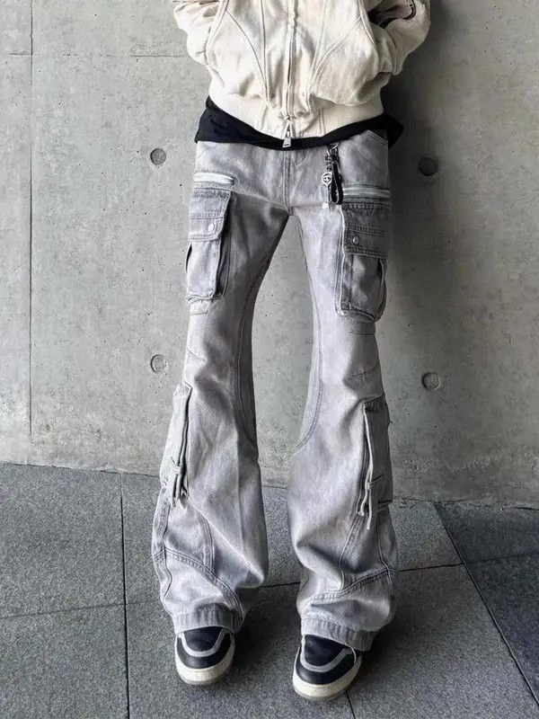 VIBE Cargo Stacked Denim Jeans, Flared Jeans, Wide Leg Jeans Size US 28 / EU 44 - 1 Thumbnail