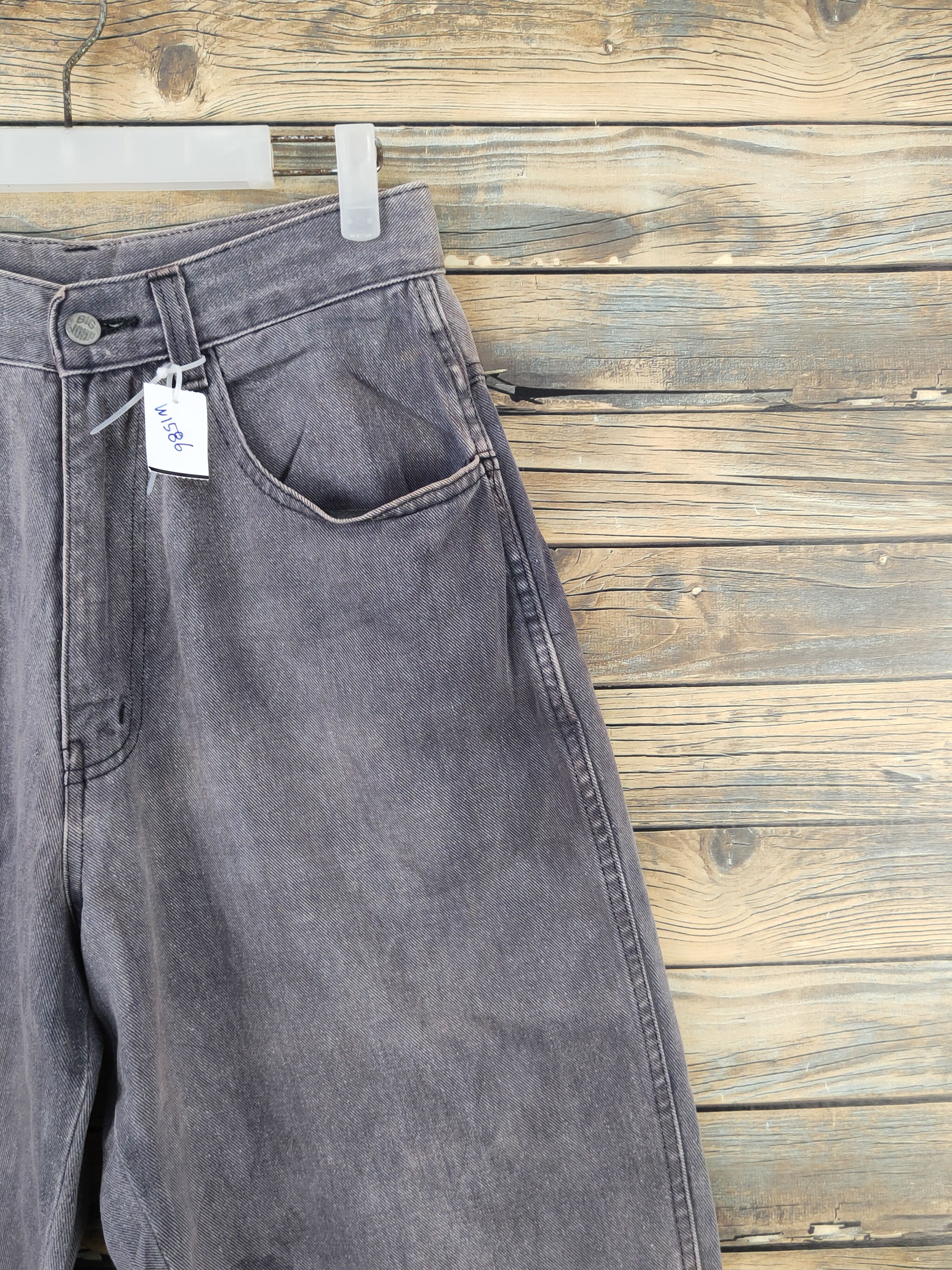 Big John Big John Dark Gray Distressed Ripped denim Jeans #W1586 Size US 28 / EU 44 - 5 Thumbnail