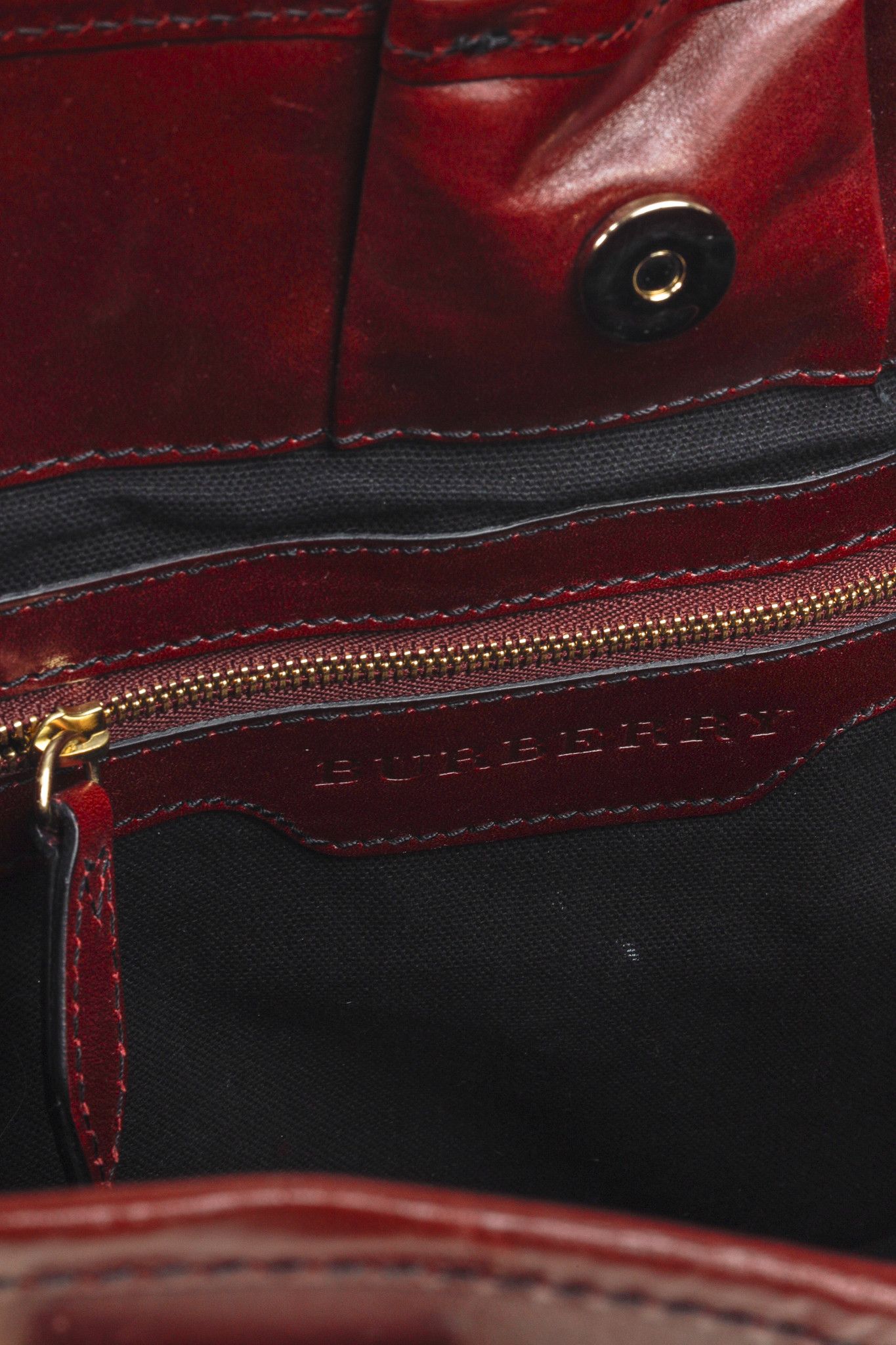 Burberry Prorsum Burberry Prorsum Burgundy Red Calfskin Suede Tote Size ONE SIZE - 16 Thumbnail