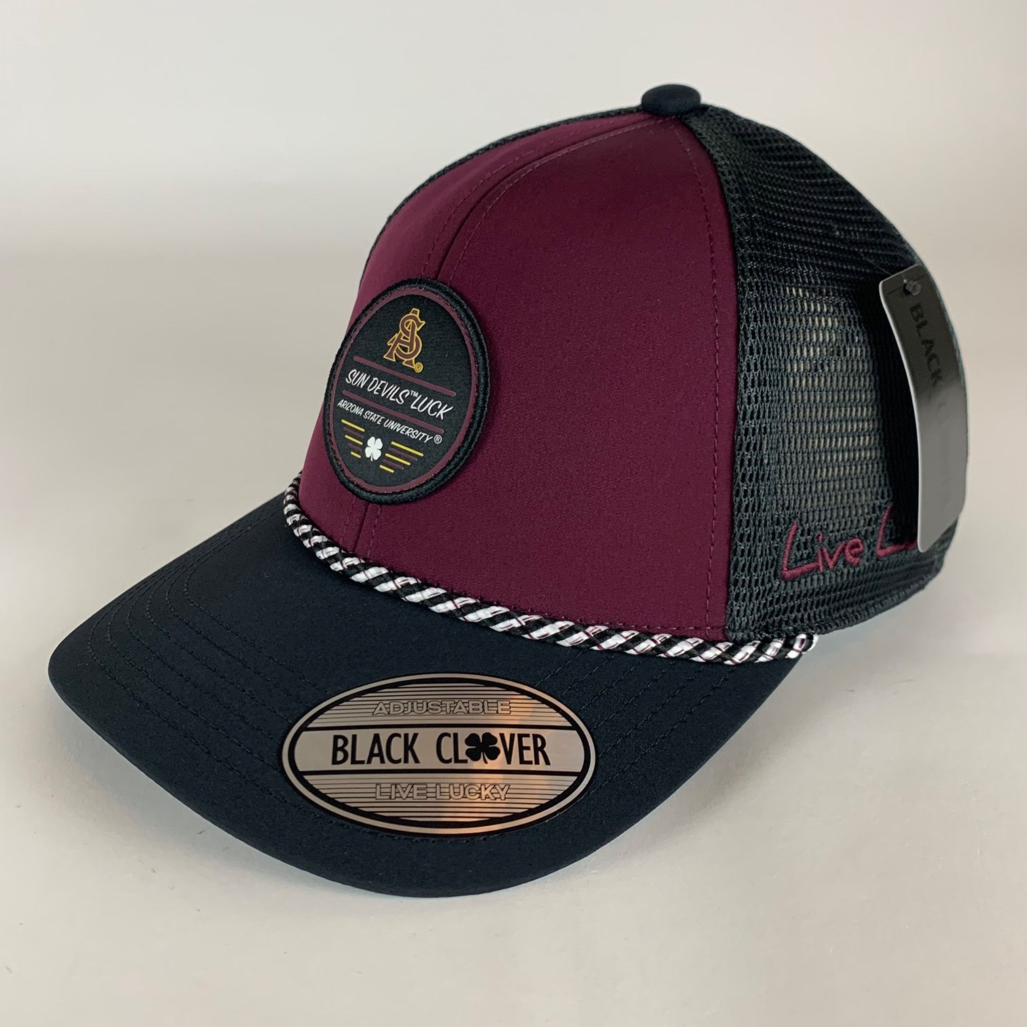Other Arizona State Sun Devils Black Clover Rope Snapback Hat Size ONE SIZE - 3 Thumbnail