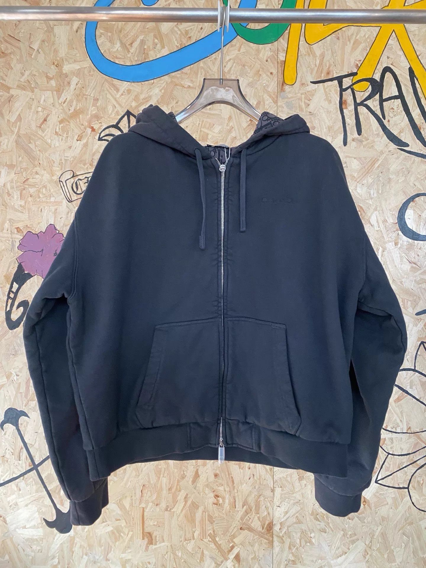 Dior Dior FW25 men's hooded drawstring zip hoodie XL Size US XL / EU 56 / 4 - 1 Thumbnail