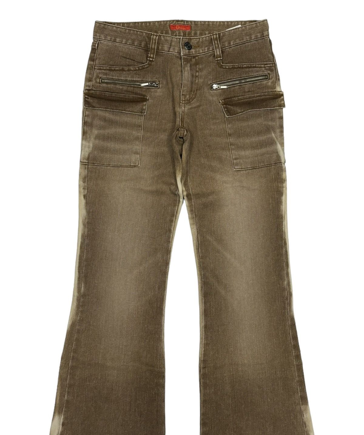 Other RARE FLARE JEANS ORANGE FADED BOOTCUT DENIM JEANS Size 26" / US 2 / IT 38 - 5 Thumbnail