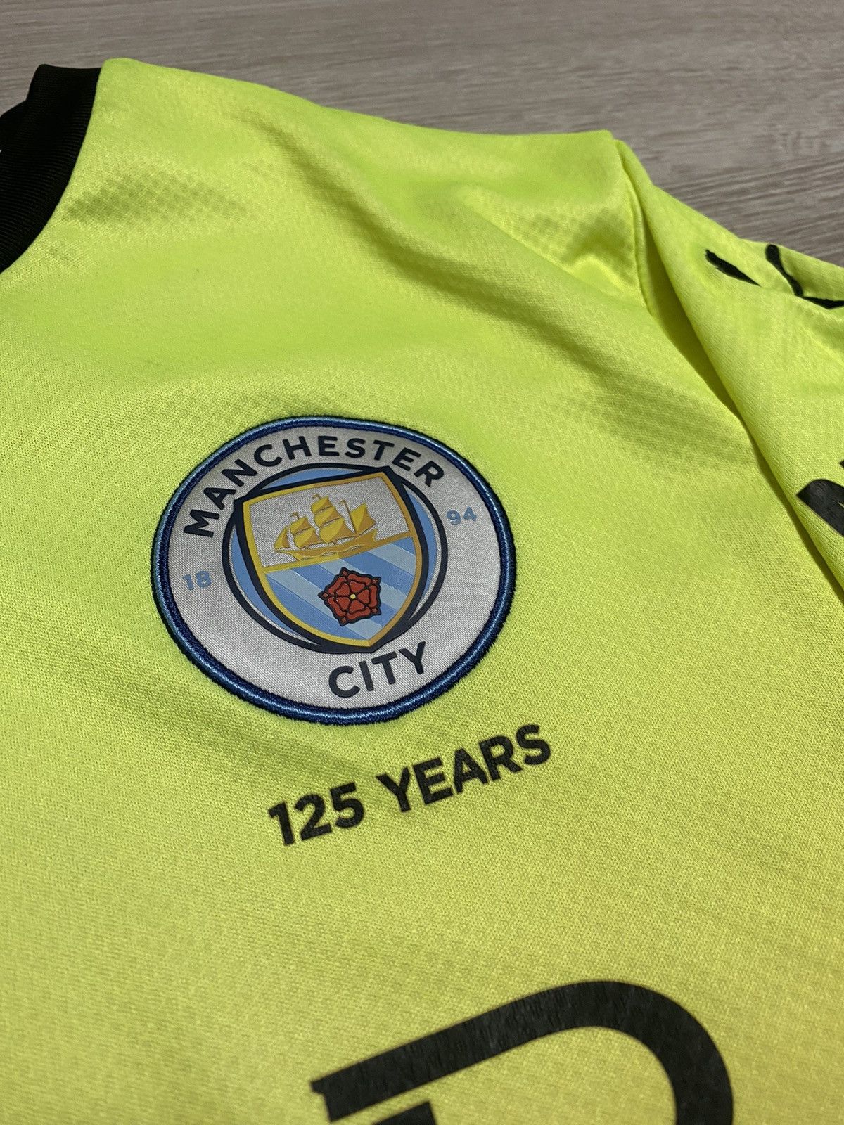 Puma PUMA Men's Manchester City FC Third Jersey Yellow Orange Size US L / EU 52-54 / 3 - 5 Thumbnail