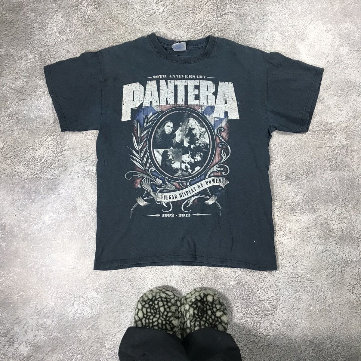 Vintage Vintage 90s Pantera Band Tee Graphic Sun Faded Grunge Boxy M Size US M / EU 48-50 / 2 - 1 Thumbnail