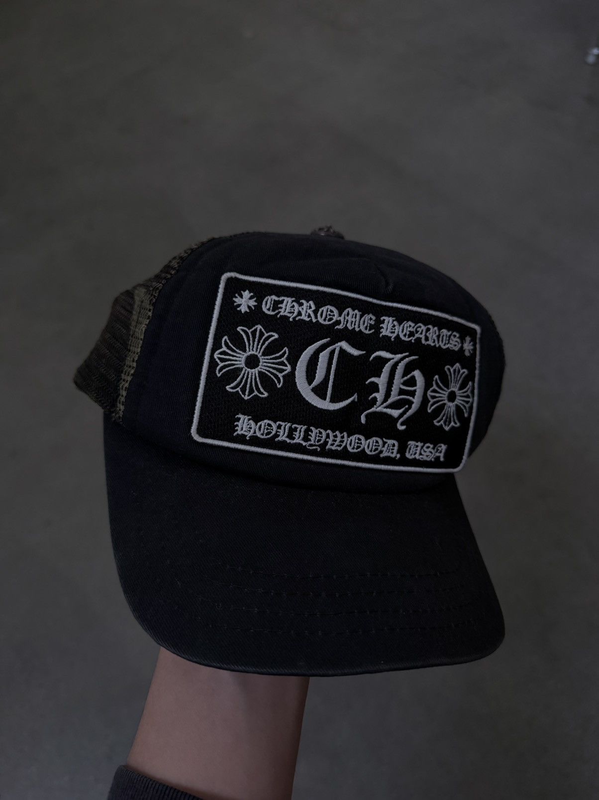 Chrome Hearts Chrome Hearts Black Camo Mesh Hollywood Cap Size ONE SIZE - 1 Thumbnail