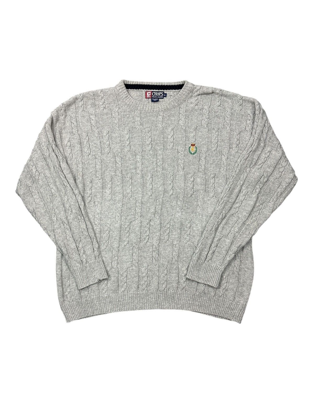 Chaps Ralph Lauren Vintage Chaps Ralph Lauren Cable Knit Sweater Knitwear Size US XL / EU 56 / 4 - 1 Thumbnail