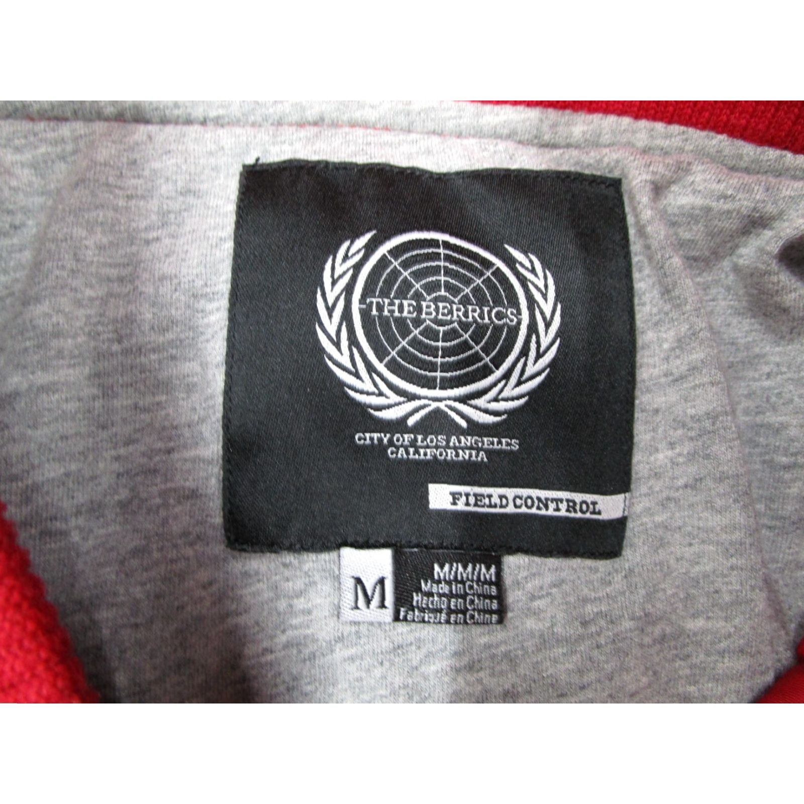 Coach The Berrics Mens Red Snap Up Coach Fleece Lined Jacket - Nylon Polycotton - Short Coat - Logo, Pockets - Classic Fit - M Size US M / EU 48-50 / 2 - 3 Thumbnail