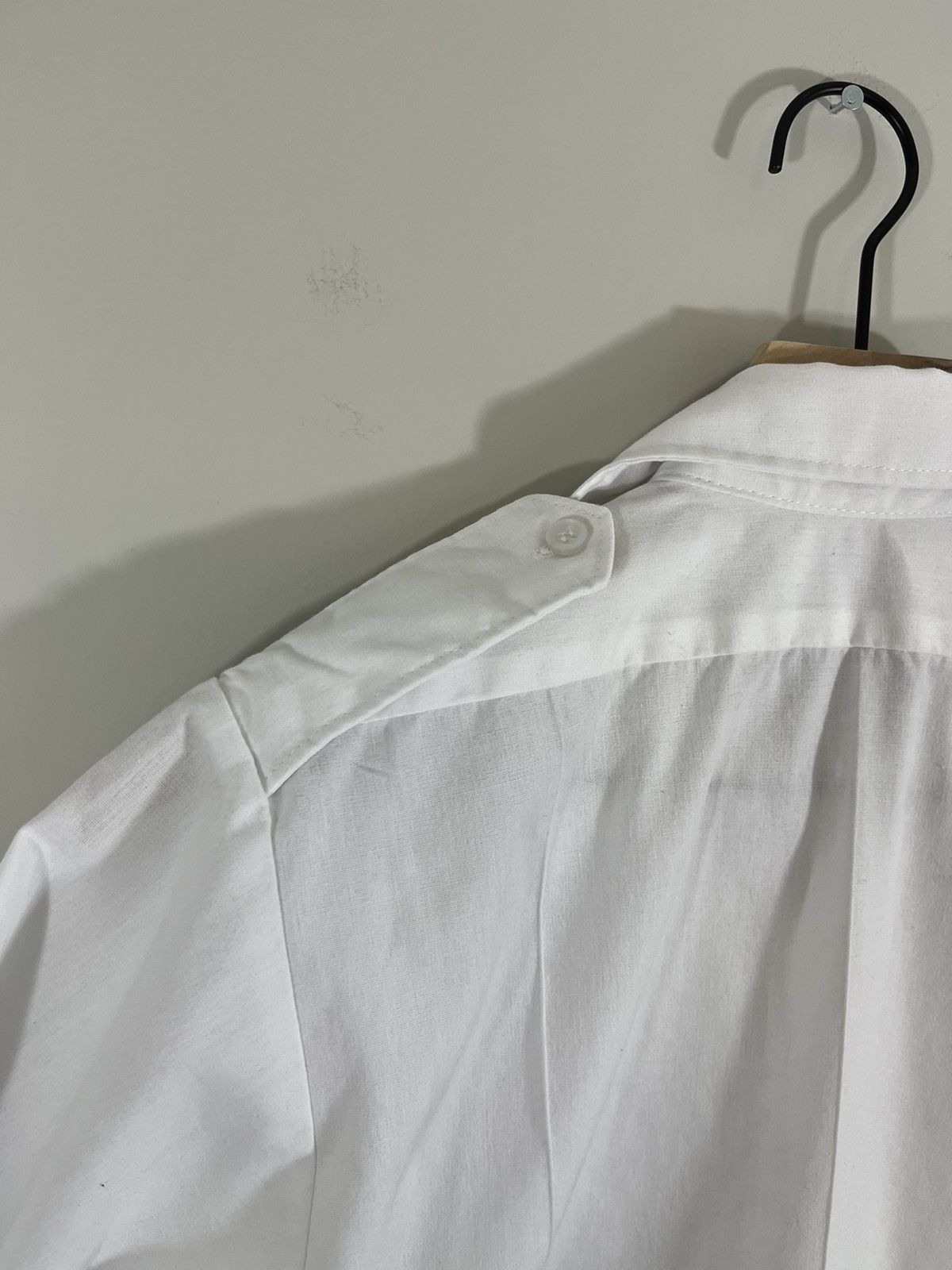 Vintage French Pilot Epaulette Military Pleated Shirt Size US M / EU 48-50 / 2 - 11 Thumbnail
