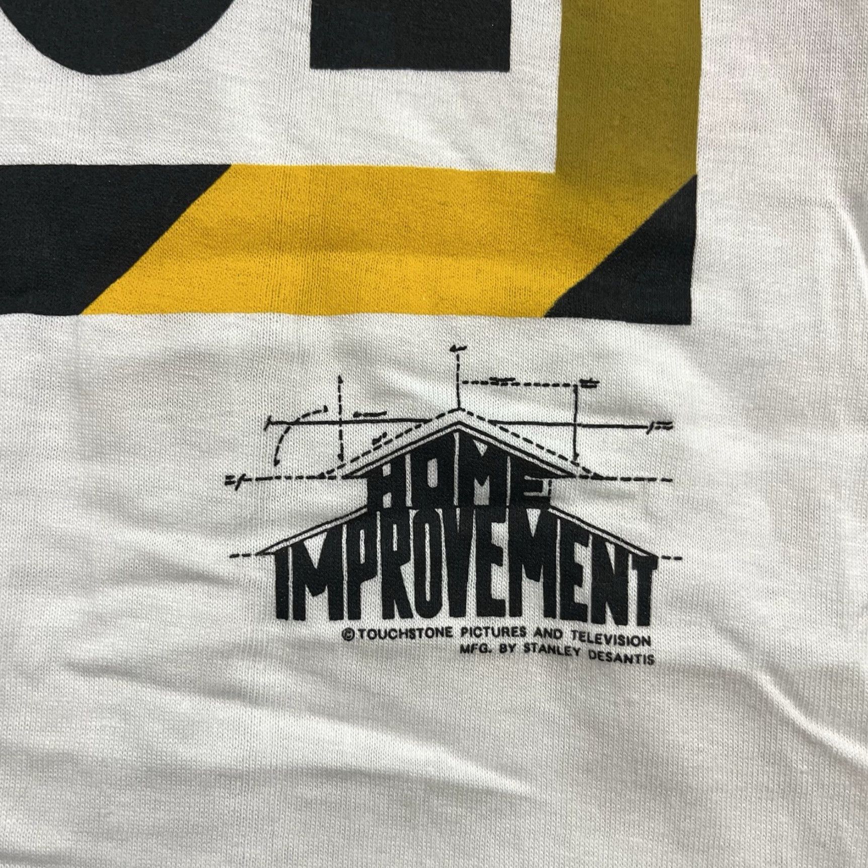Vintage Vintage 90s Home Improvement TV show Tim the Tool Man Taylor T-Shirt Large Promo Mens Short Sleeve Crew Neck White Graphic Print Streetwear Size US L / EU 52-54 / 3 - 3 Thumbnail