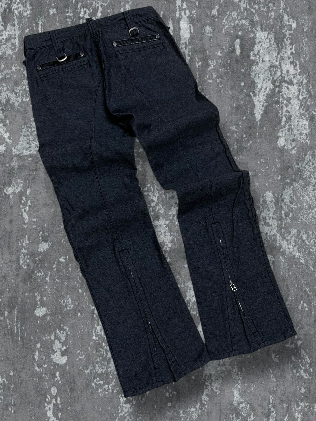 Edwin Vintage 1990s Designer Edwin Blue Trip Punk Style Bush Pant Size US 30 / EU 46 - 9 Thumbnail