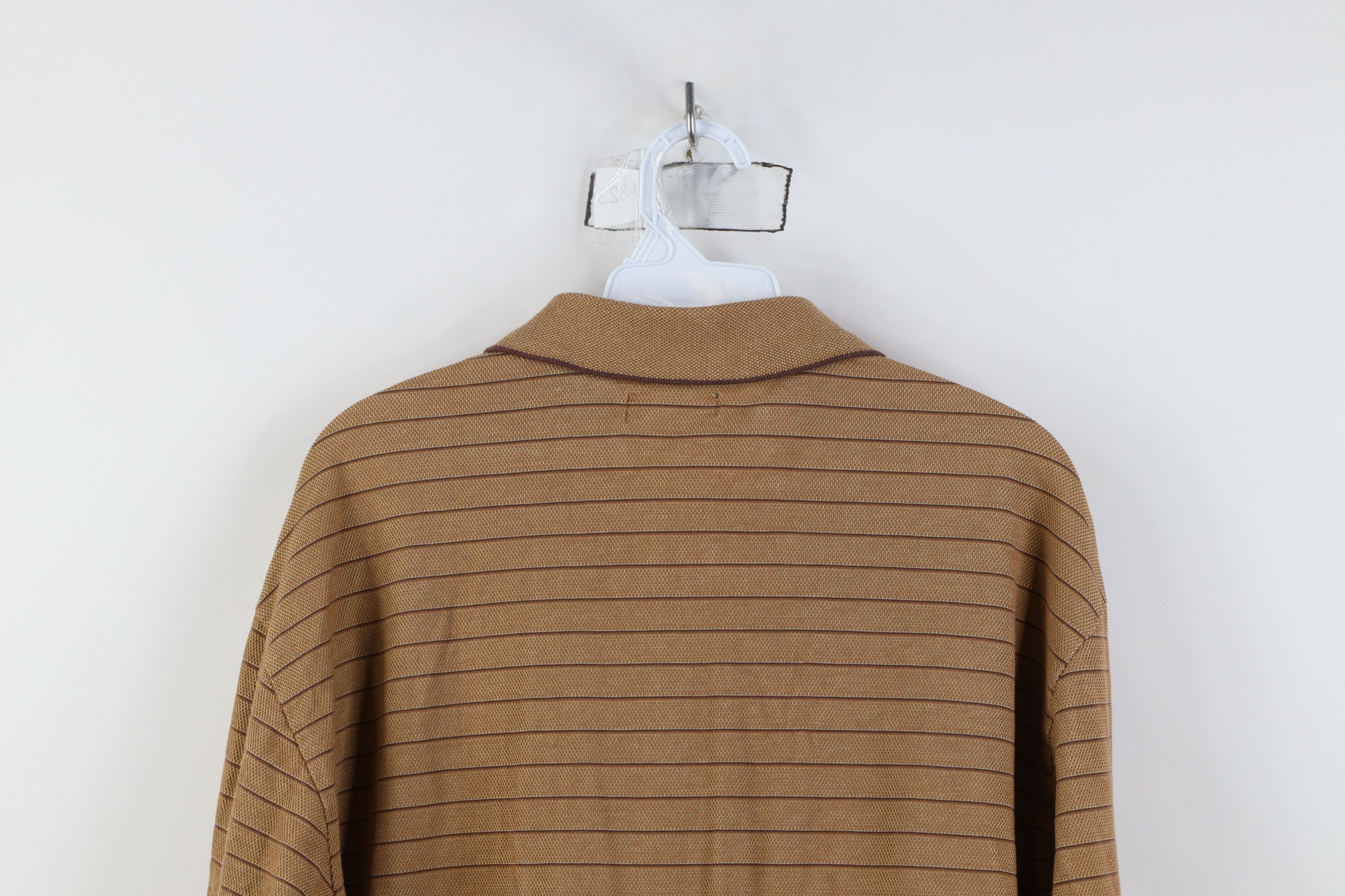 Vintage Vintage 90s Streetwear Thermal Knit Long Sleeve Rugby Polo Size US L / EU 52-54 / 3 - 12 Thumbnail