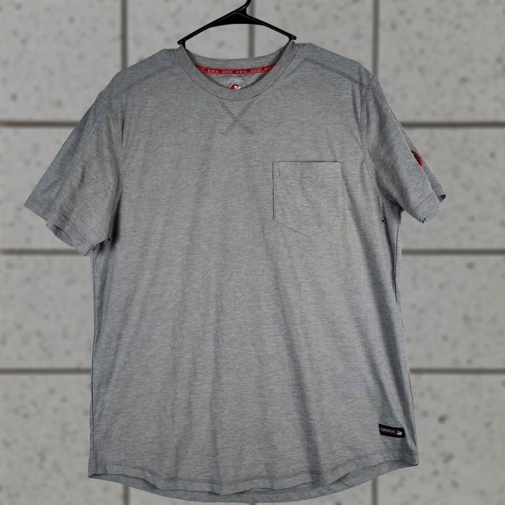 Vintage Canada Weather Gear Shirt Mens Gray Pocket Short Sleeve Crew Neck Size M Regular, Grey, Button-Up, Solid, Canada Weather Gear, Vintage No, Dept Men Size US M / EU 48-50 / 2 - 1 Thumbnail