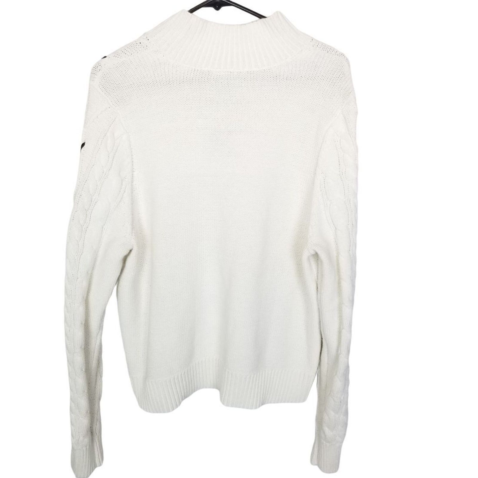 Corridor Torrid Fisherman Sweater Cable Knit Lace Up Academia Preppy Size XXL / US 16-18 / IT 52-54 - 7 Thumbnail