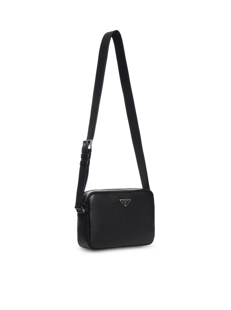 Prada PRADA $2850 Black Leather Shoulder Bag New & Authentic Size ONE SIZE - 2 Thumbnail
