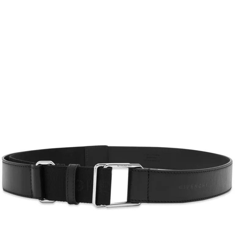 Givenchy o1gr1nt0125 Size: 90 / Double Squared Buckles Belt in Black Size 34 - 1 Thumbnail