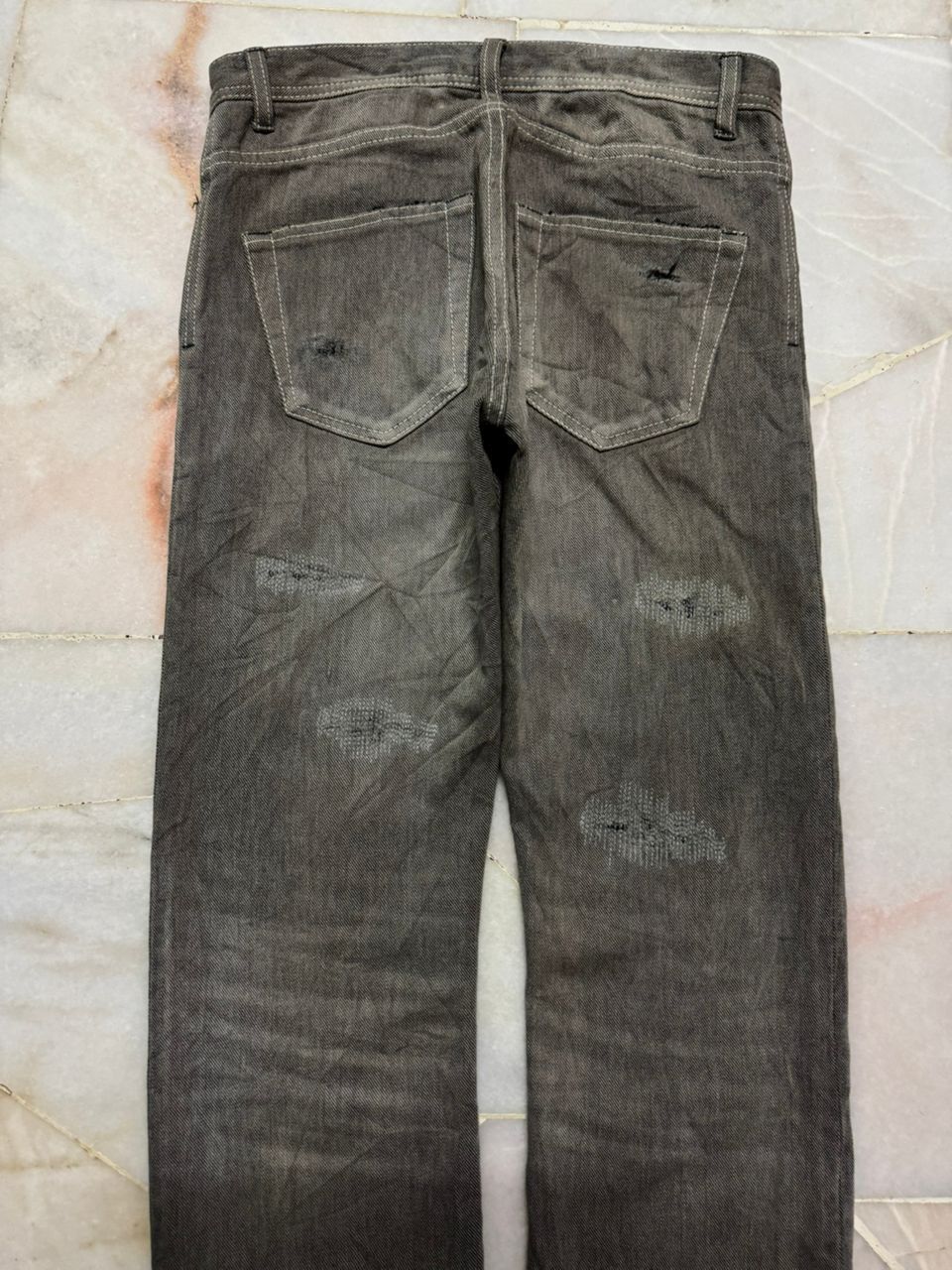 Tornado Mart 💥Sick💥Undercover Style Distressed By Japanese Sashiko Boro Size US 28 / EU 44 - 12 Thumbnail