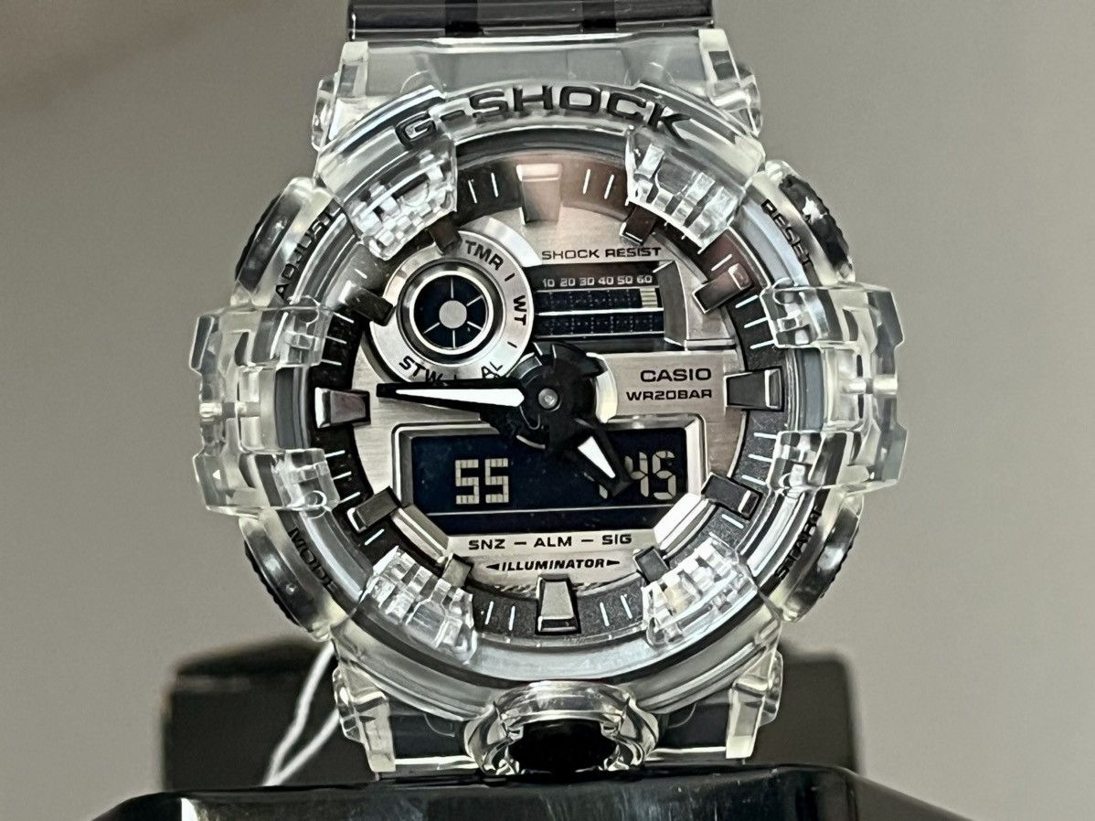 Casio CASIO G-SHOCK Men's Watch Clear skeleton GA-700SK-1A USA Size ONE SIZE - 2 Thumbnail