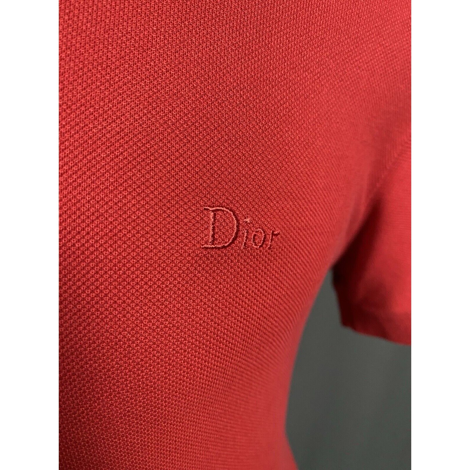 Dior MINT! Dior Homme Small Logo Men's Red Polo T-Shirt Size 50 Size US M / EU 48-50 / 2 - 8 Thumbnail