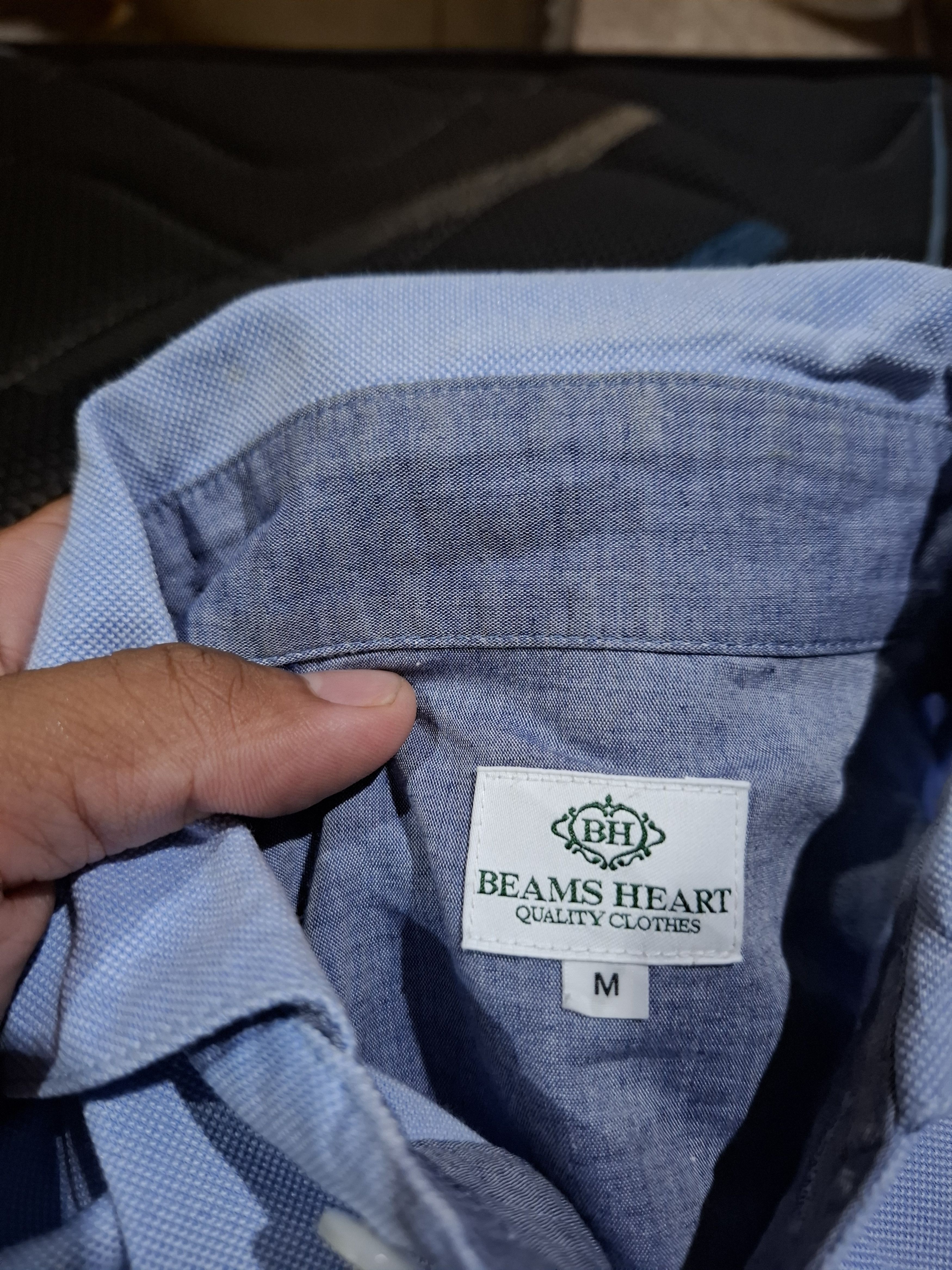 Beams Plus BEAMS HEART Japan Light Blue Piqué Polo Shirt Size US S / EU 44-46 / 1 - 3 Thumbnail