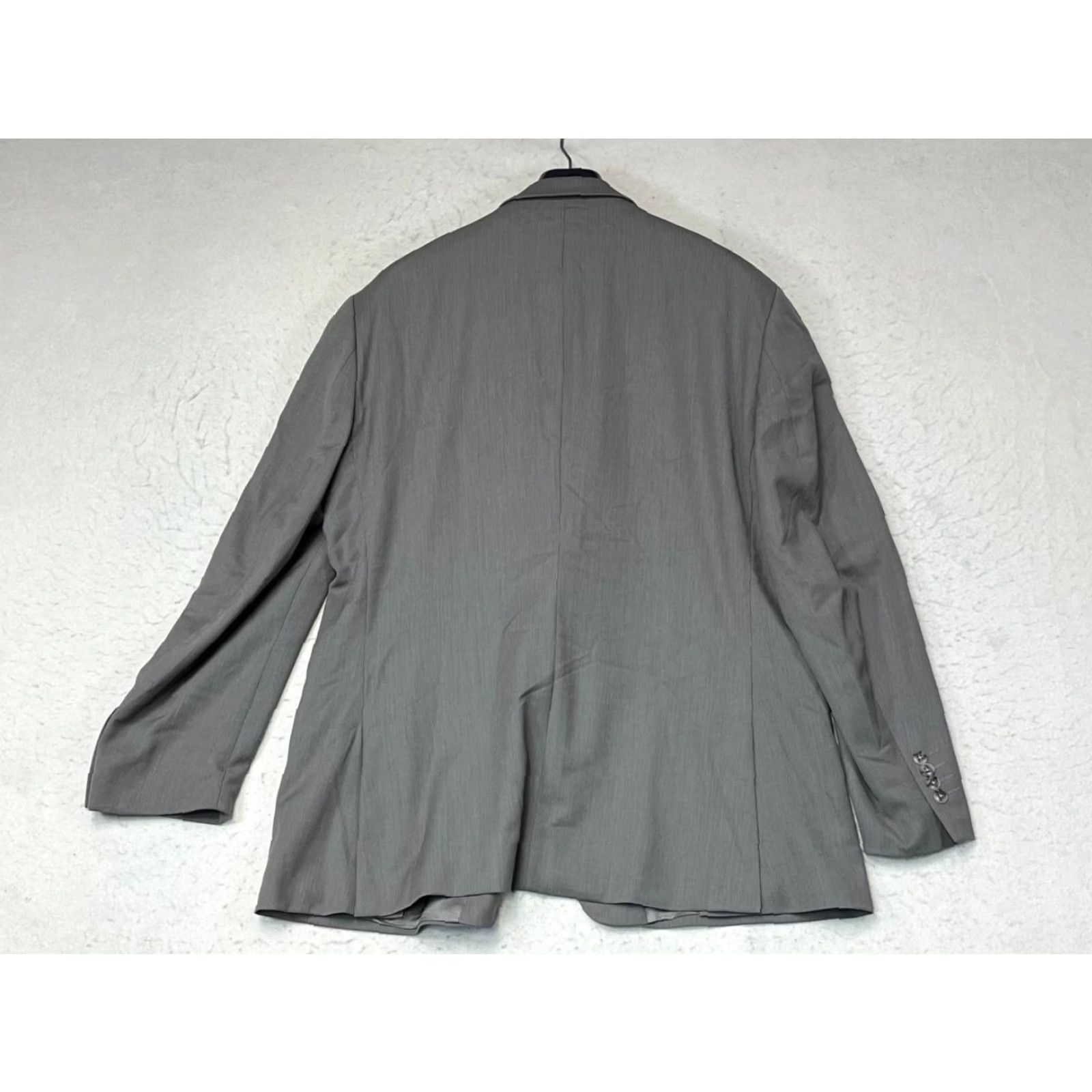 Kenneth Cole KENNETH COLE Blazer Jacket 100% Wool Twill Double/Vented 2 Button Men 46R Beige Formal Business Casual Size 46R - 2 Thumbnail