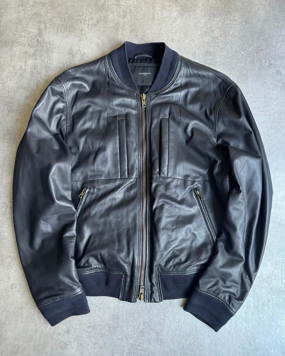 Givenchy SS2013 Givenchy Black Leather Brut Leather Jacket by Riccardo Tisci Size US L / EU 52-54 / 3 - 1 Thumbnail