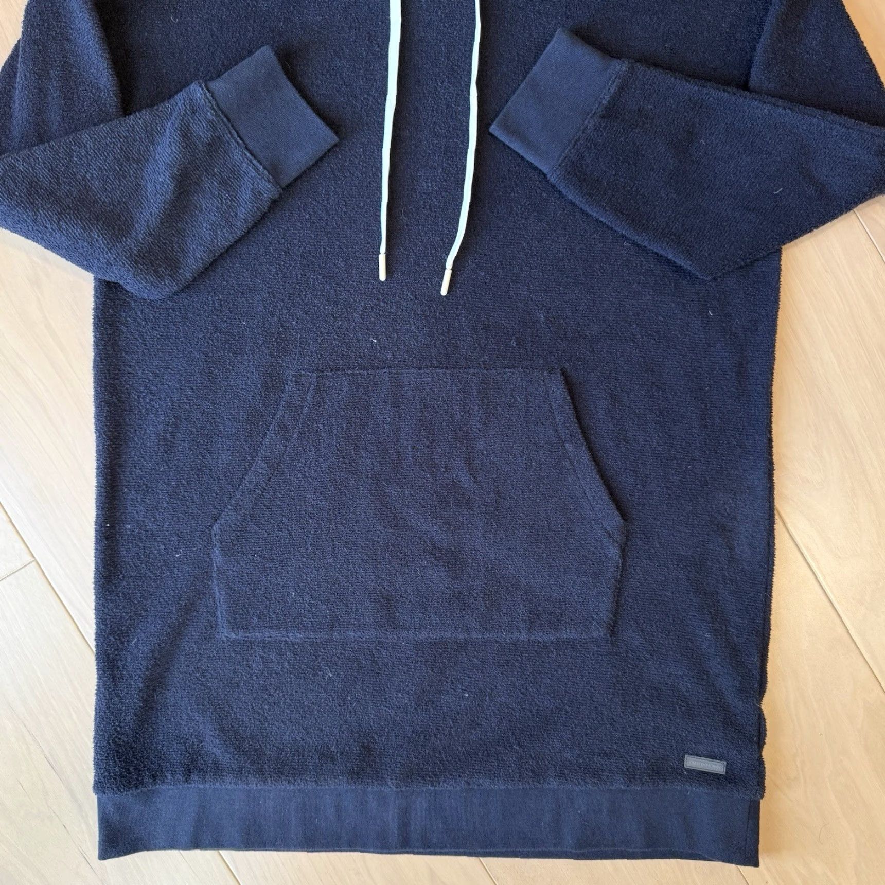 Outerknown Outerknown Hoodie Dress Women's Medium Navy Terry Cotton Pullover Loungewear Size M / US 6-8 / IT 42-44 - 5 Thumbnail