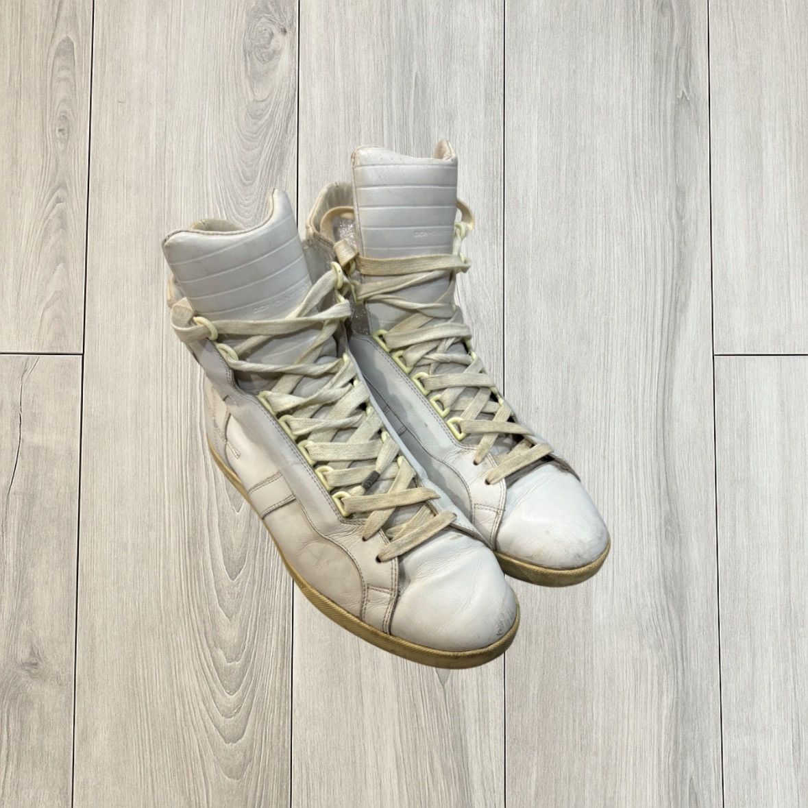 Dior × Hedi Slimane × Vintage DIOR HOMME Hi-Top Lace/Zipp Up