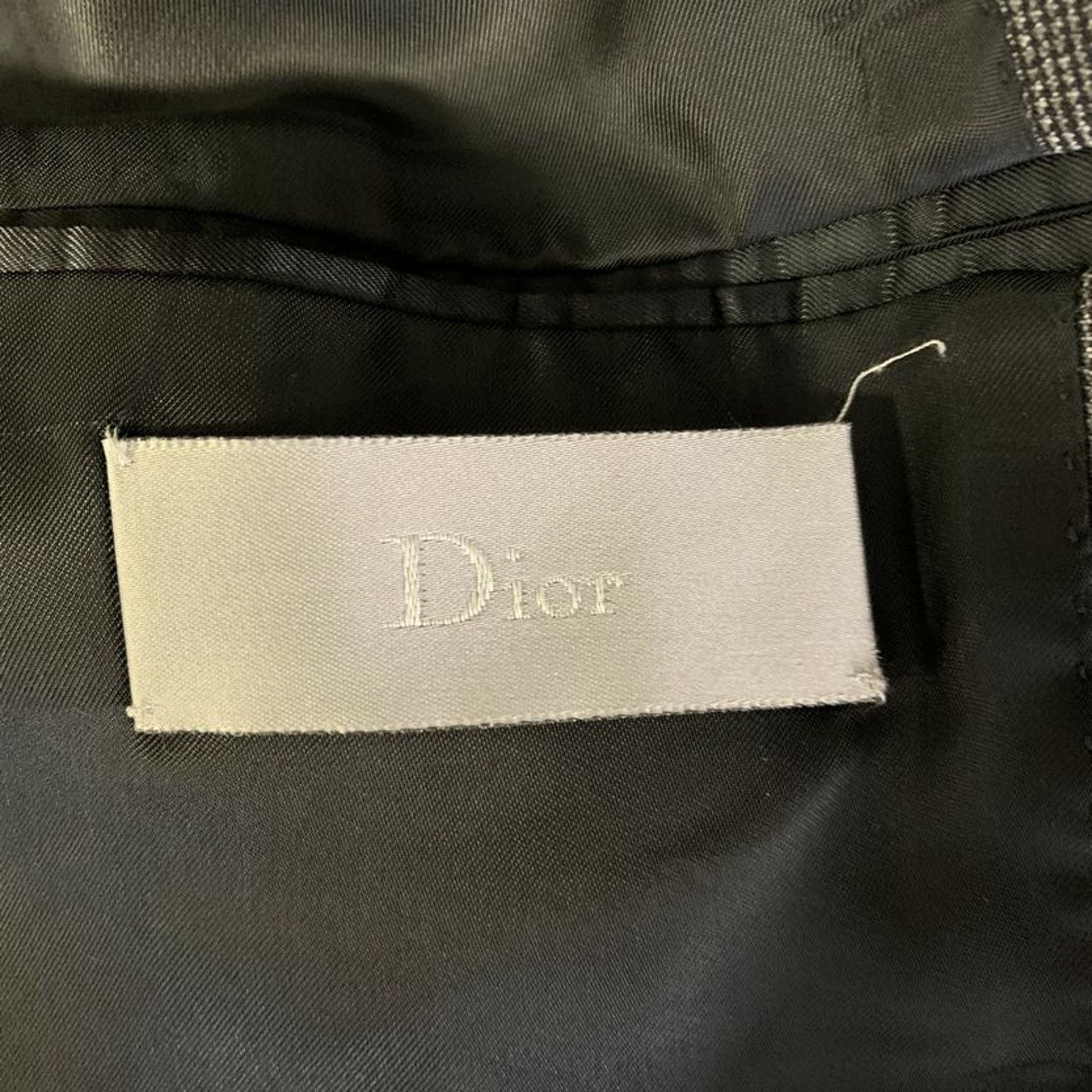 Dior DIOR HOMME Chest Grey Black Heather Wool Nehru Sport Coat Size 40R - 5 Thumbnail