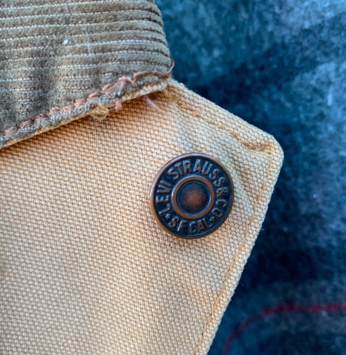 Levi's VINTAGE LEVIS USA 70742-62 DUCK CANVAS CHORE JACKET BLANKET Size US XL / EU 56 / 4 - 16 Thumbnail