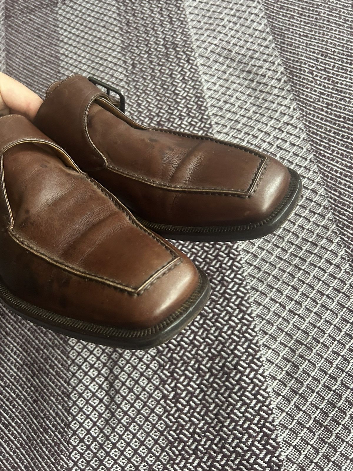 Vintage Vintage Brown 70s Mens Maestro Shoes Solid Style Size 42 Size US 9 / EU 42 - 7 Thumbnail
