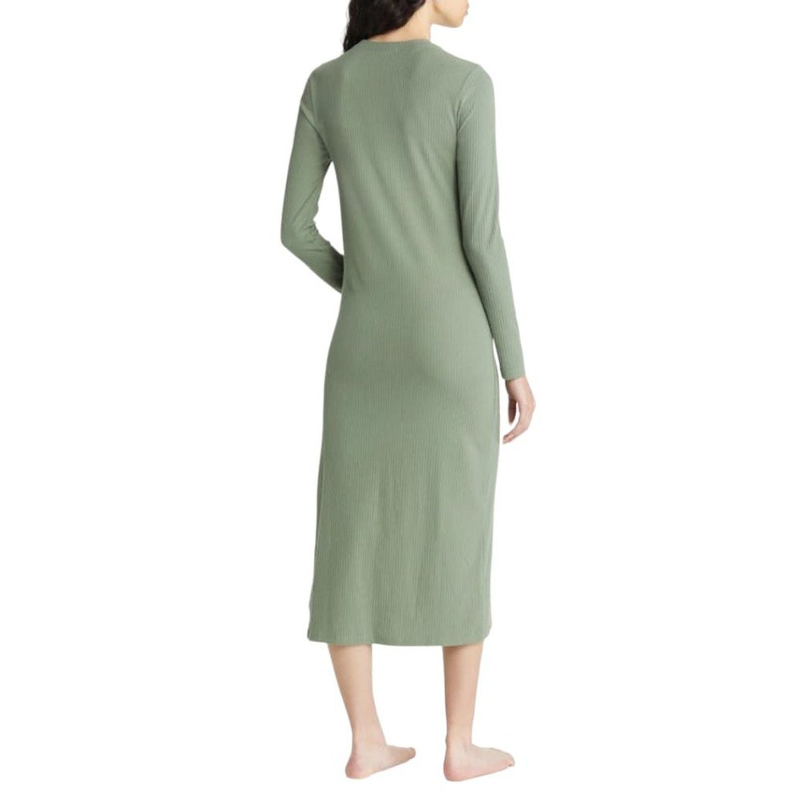 Other Open Edit Long Sleeve Lounge Dress Green Size Large NWT Size L / US 10 / IT 46 - 2 Thumbnail