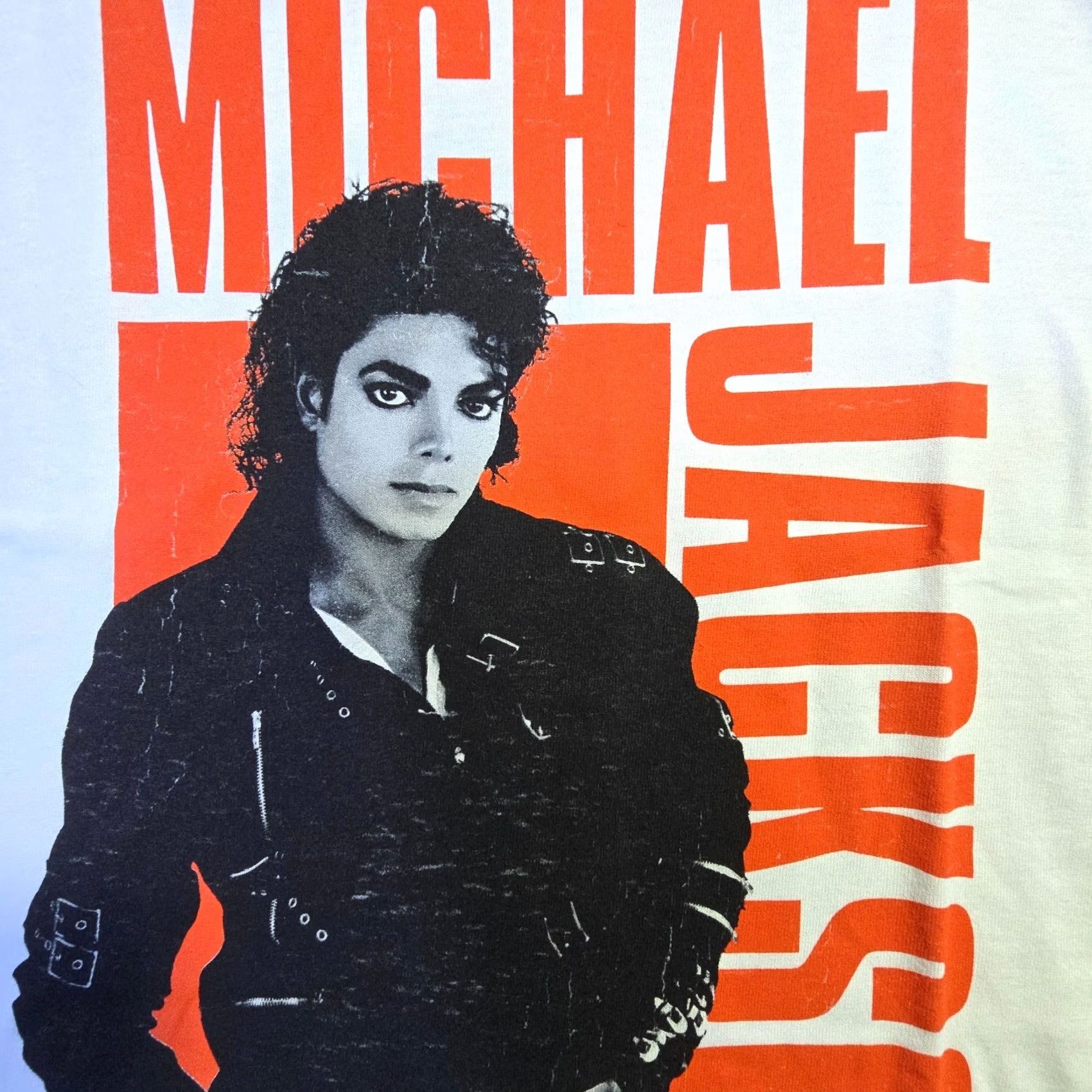 Michael Jackson Shirt Mens 2XL 2XL Bad World Tour White Music Distressed 80s, Men's (Size Xxl) — image 2 of 6
