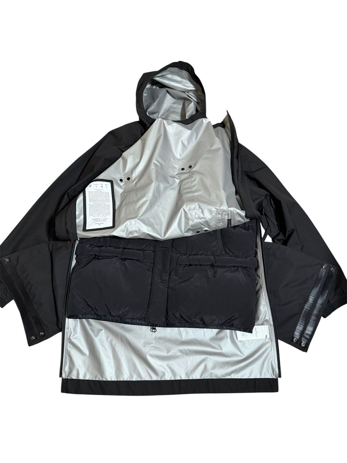 Stone Island 2700$ Stone Island 2in1 Gore Tex Metal Down-TC Packable Cape Size US XL / EU 56 / 4 - 4 Thumbnail