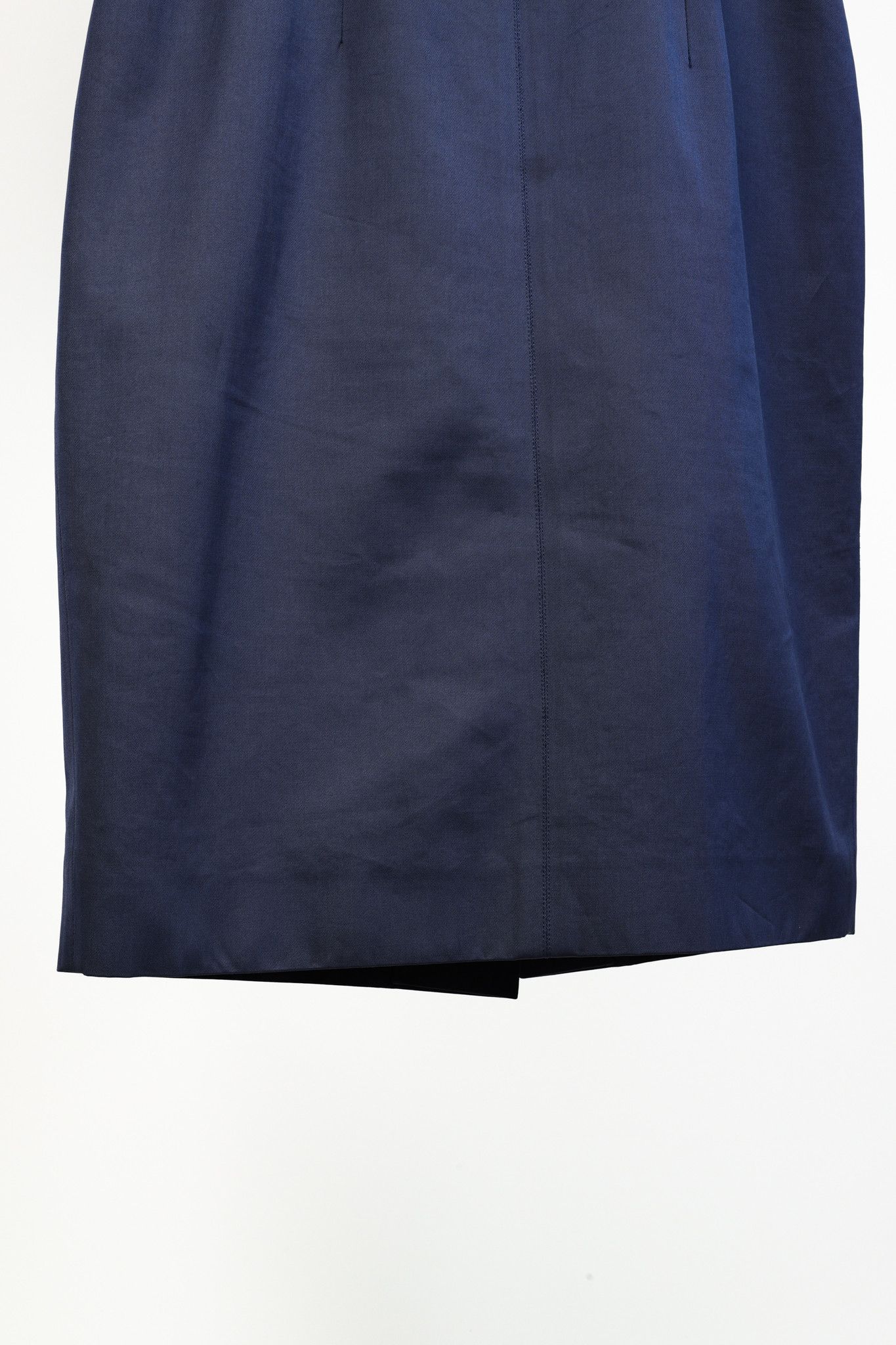 Yves Saint Laurent Yves Saint Laurent R/12 Navy Buttoned-Waist Dress Size M / US 6-8 / IT 42-44 - 8 Thumbnail