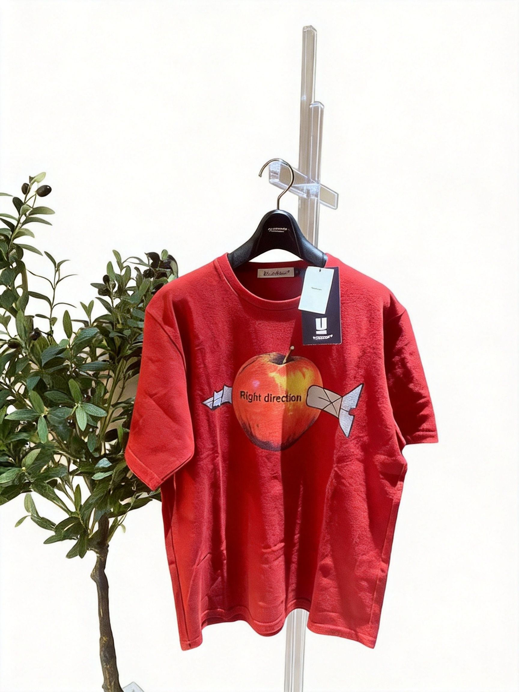 UNDER COVER 変形 design shirt red Undercover Red Fang Apple t shirt | Grailed