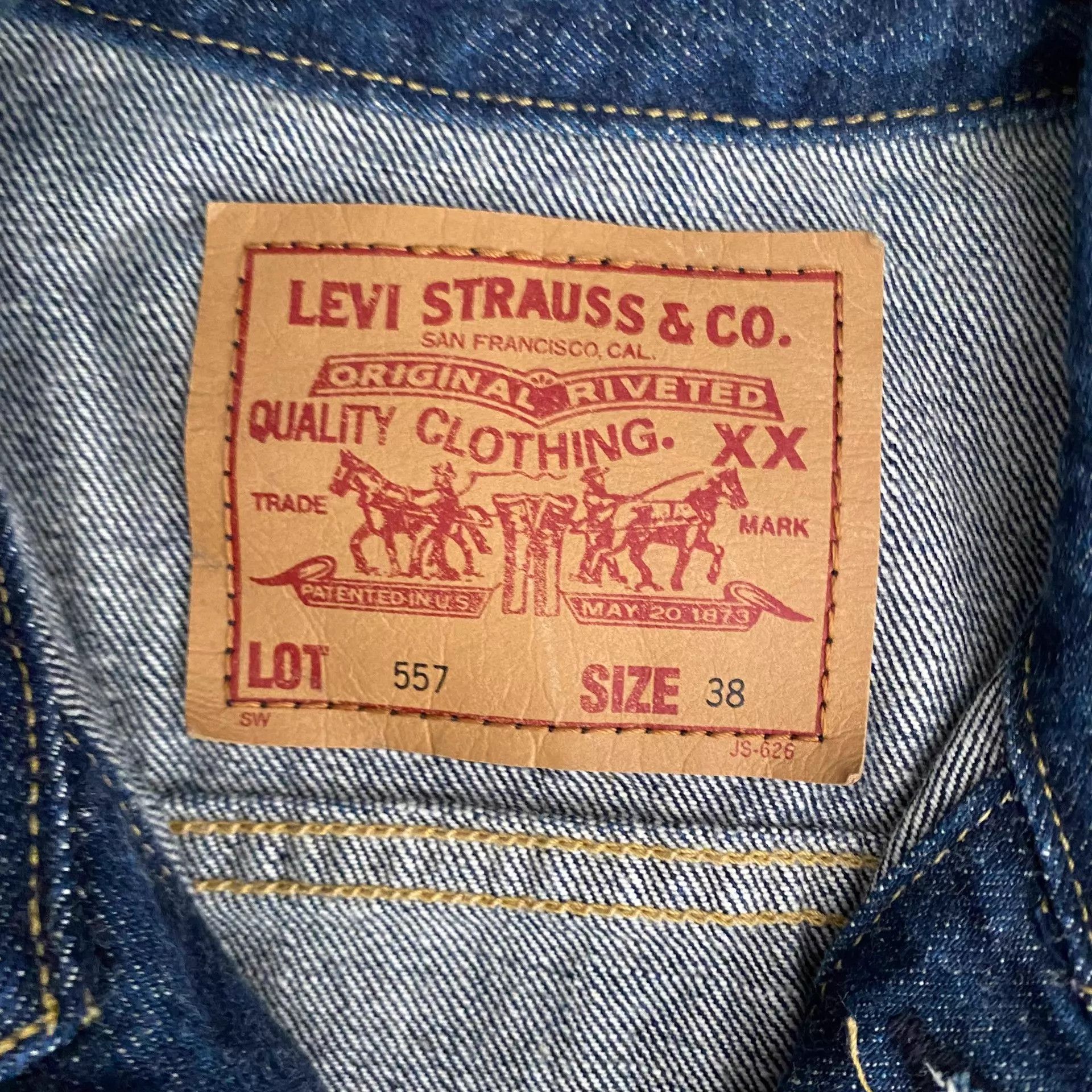 Levi's Levi's LVC 557 Type III Denim Jacket J22 Japan 96 Size US S / EU 44-46 / 1 - 7 Thumbnail