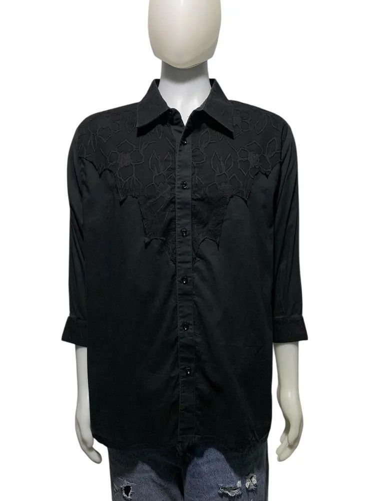 Pervert 00s Pervert patchwork gothic western shirt made inaustralia Size US XL / EU 56 / 4 - 11 Thumbnail