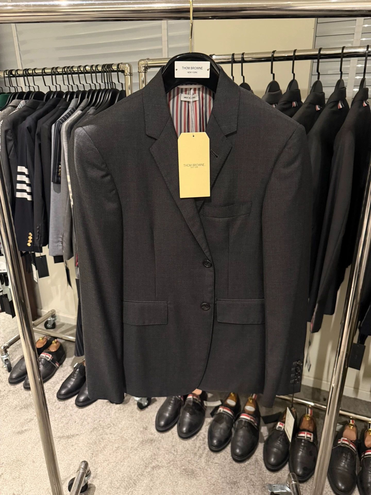 Thom Browne Thom Browne Classic Dark Gray Wool Suit Size1 Size US S / EU 44-46 / 1 - 1 Thumbnail