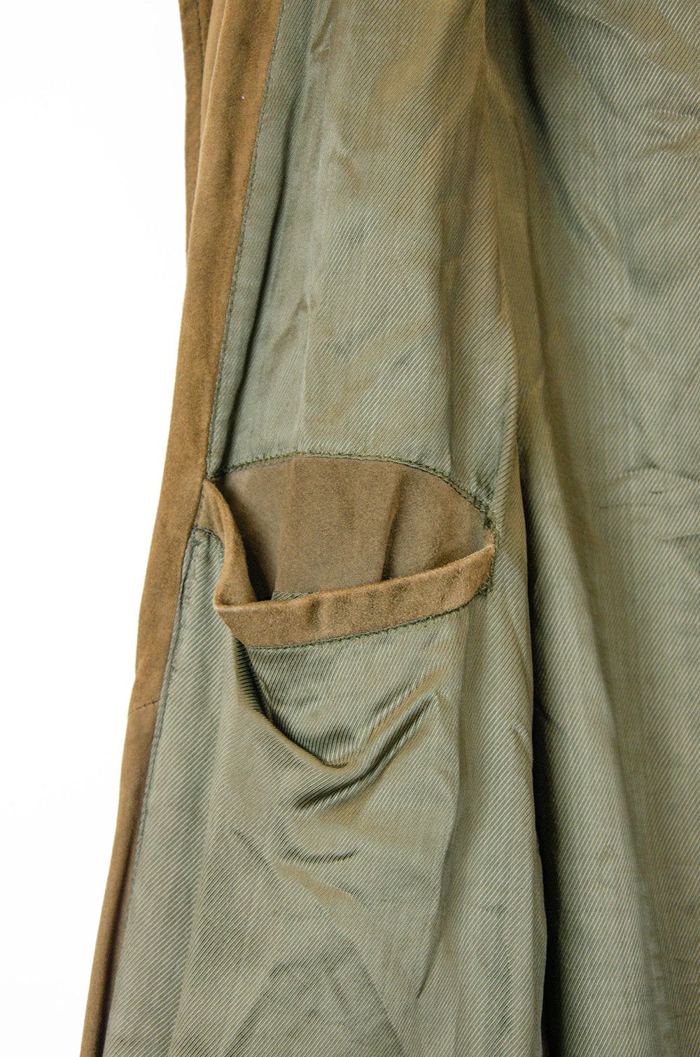 Leonardo Vintage Suede Leather Car Coat Brown EU 52