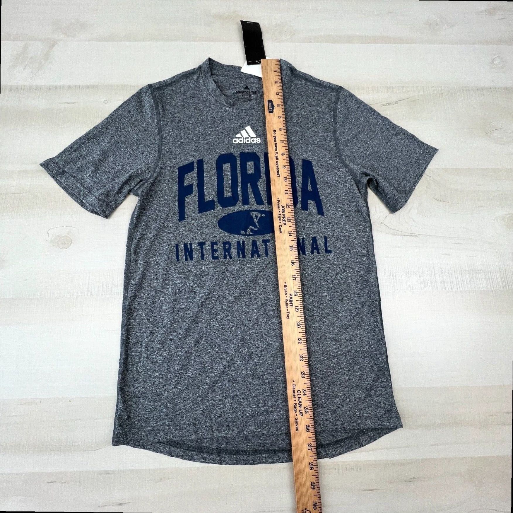 Adidas Adidas Mens Gray Creator Tee Shirt Florida International XS Short Sleeve Knit T-Shirt New Size US XS / EU 42 / 0 - 6 Thumbnail