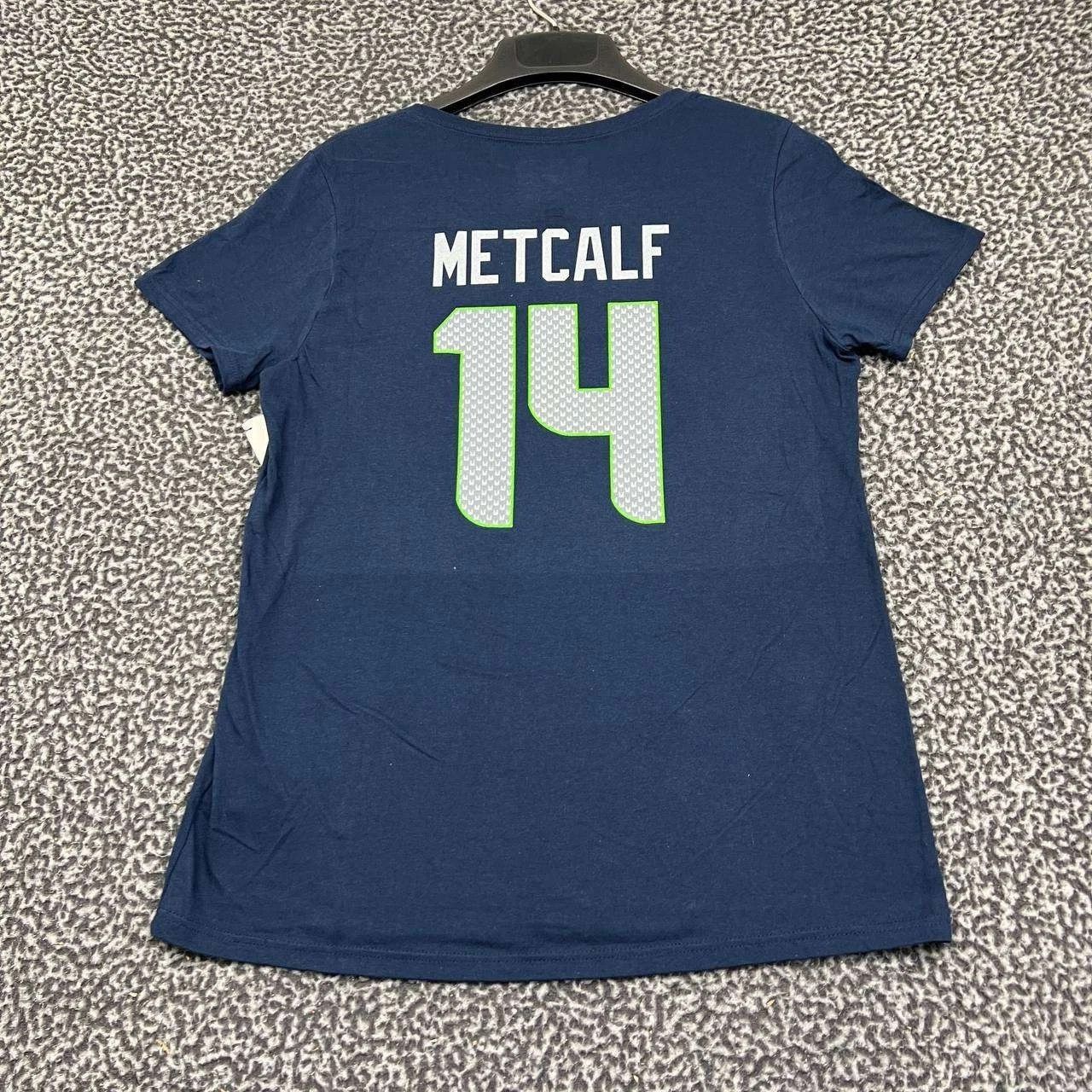 Other Seattle Seahawks Metcalf #14 Shirt Women M Fanatics Cotton Size M / US 6-8 / IT 42-44 - 2 Thumbnail