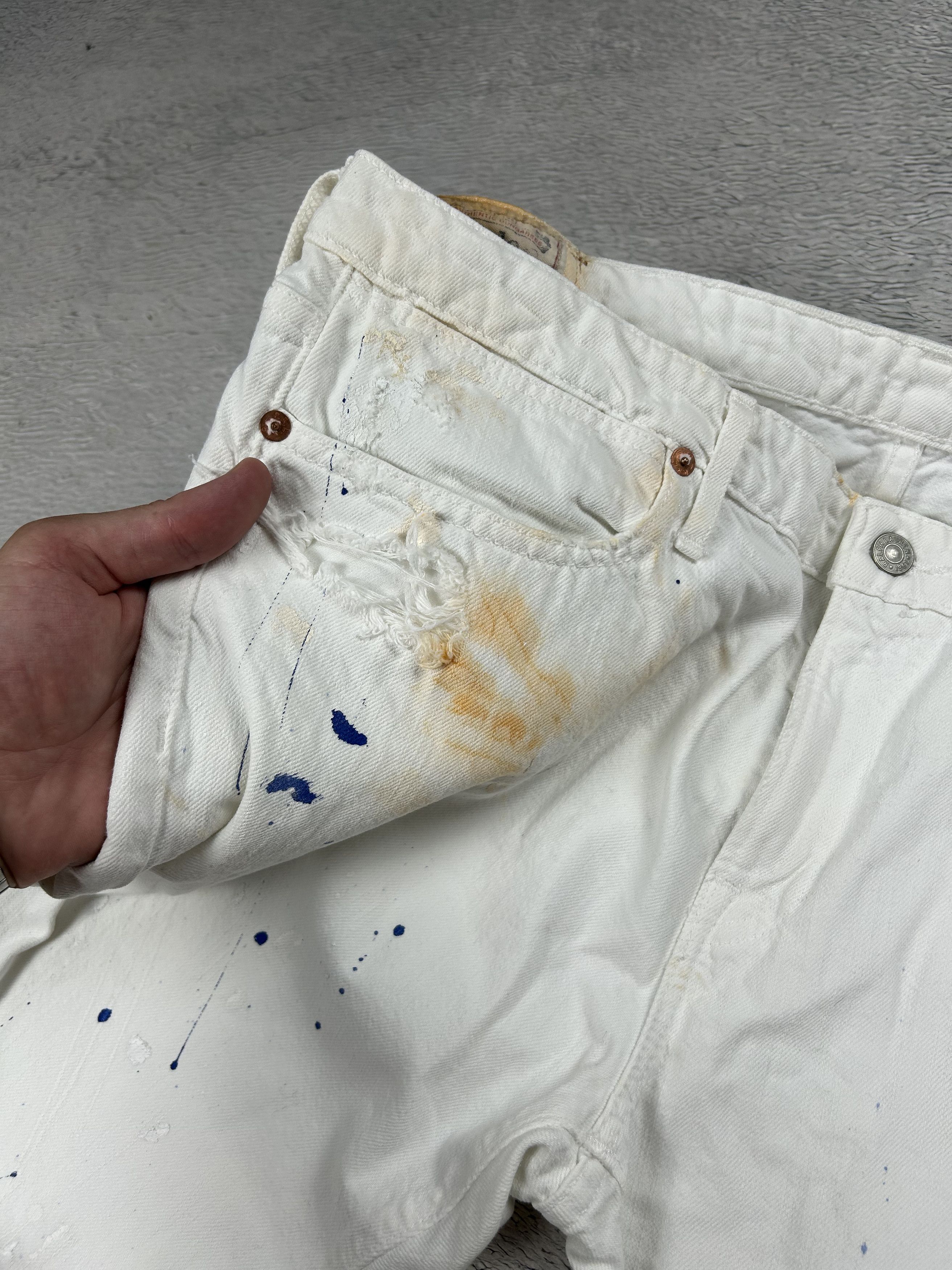 Ralph Lauren × Vintage Ralph Lauren Jeans Distressed denim Ripped Multicolour Size US 32 / EU 48 - 7 Thumbnail