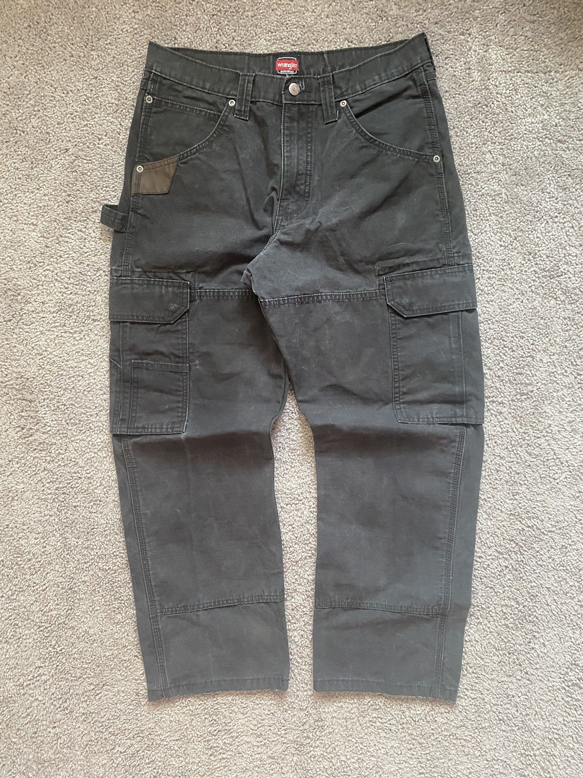 Vintage × Wrangler Vintage Faded Cargo Workwear Pants Size US 32 / EU 48 - 1 Thumbnail