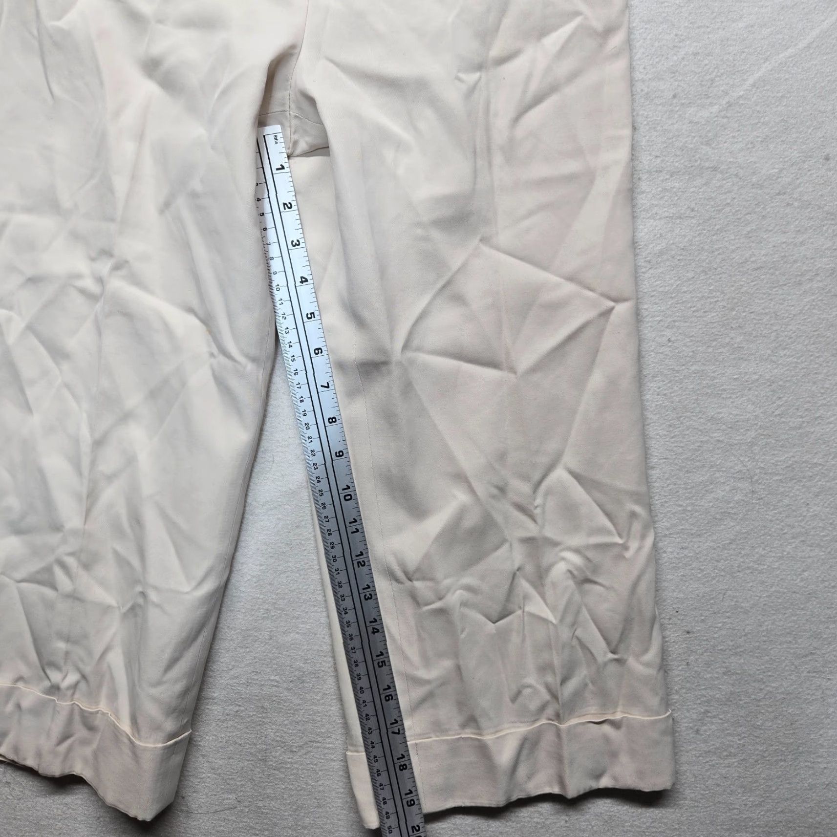 Ann Taylor Ann Taylor Pant Women's Tan Flat Front Casual Pants Adult Size 4 Size 27" / US 4 / IT 40 - 5 Thumbnail