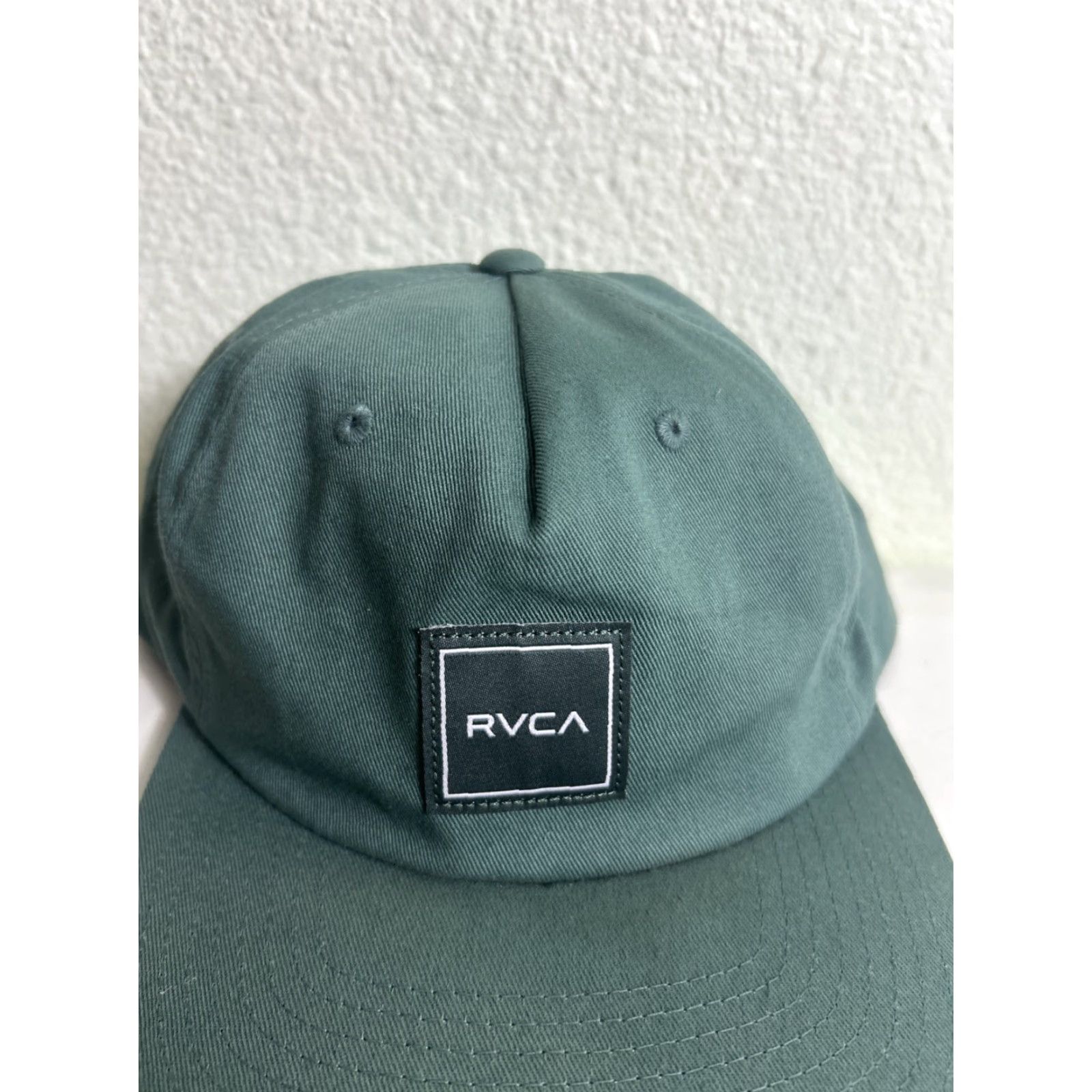 RVCA RVCA Green Cotton SnapBack Hat Adjustable Men One Size Green Snapback Hat Size ONE SIZE - 3 Thumbnail