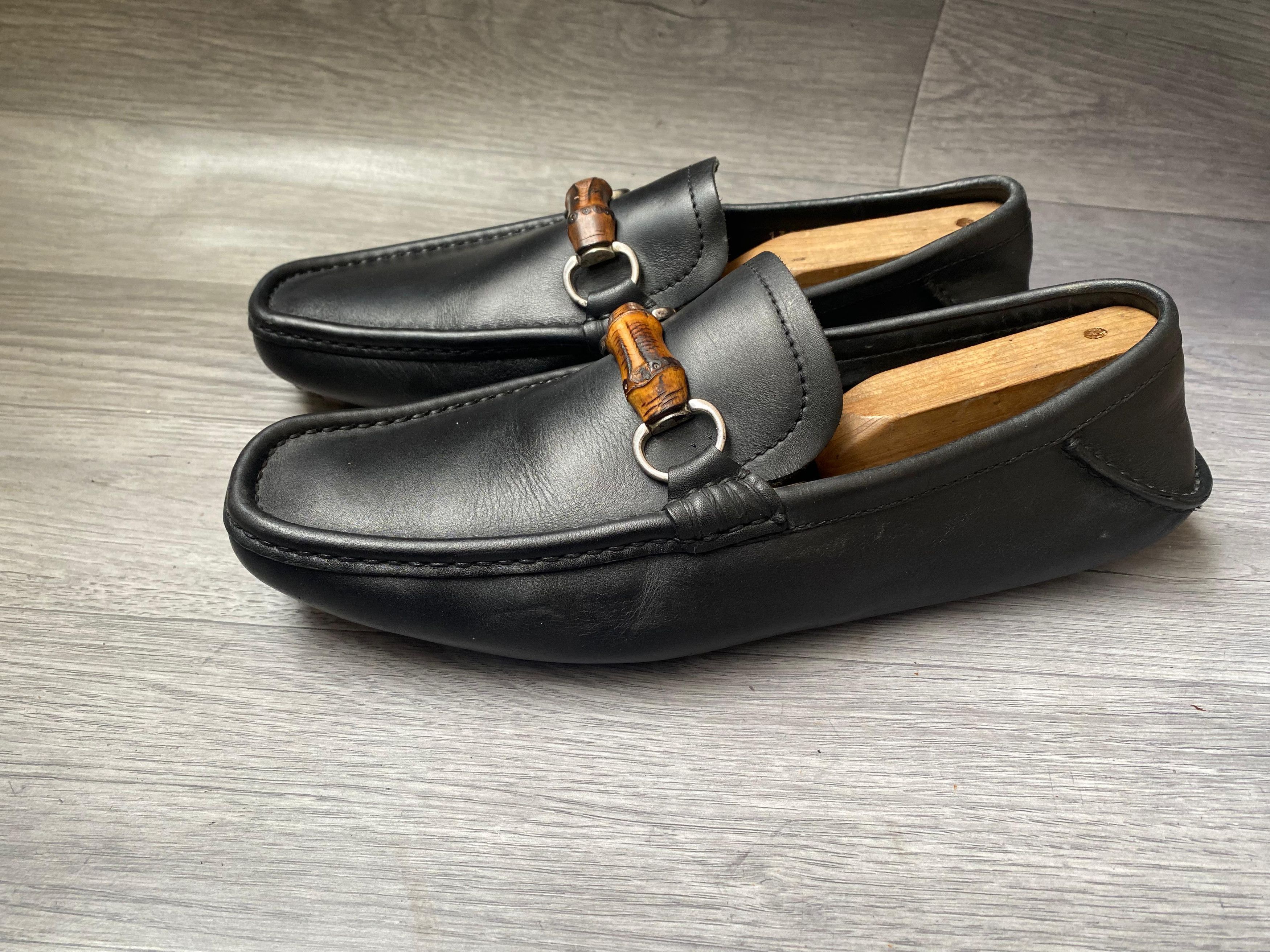 Gucci Gucci Bamboo Horsebit Black Leather Loafers UK 7.5 US 8.5 Size US 8.5 / EU 41-42 - 3 Thumbnail