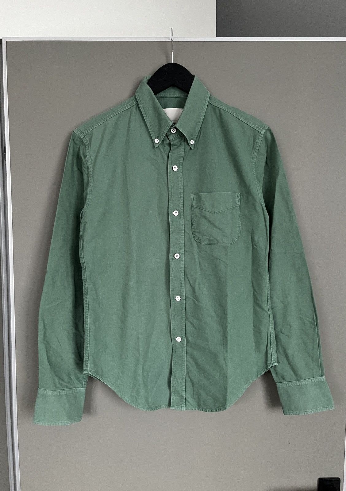 Band Of Outsiders Band of Outsiders Green Shirt Made in USA Size US S / EU 44-46 / 1 - 1 Thumbnail